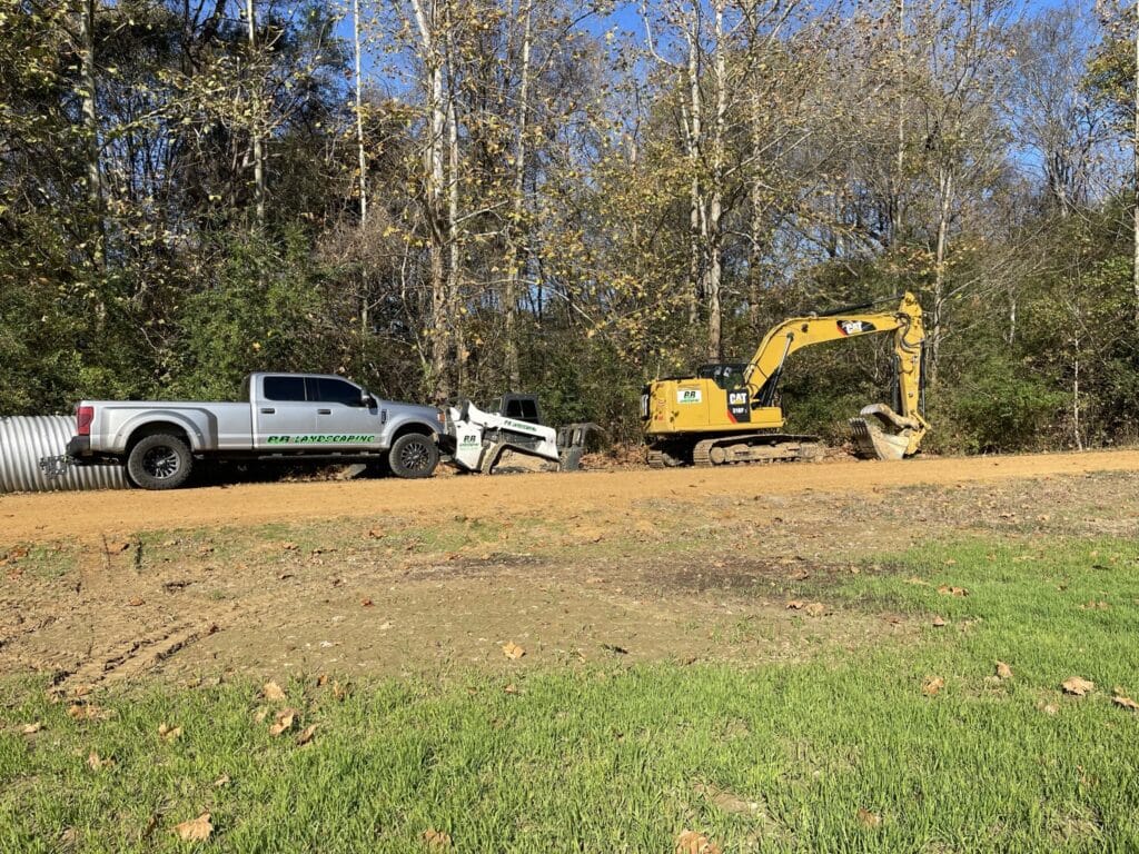 Truck, excavator, and bulldozer equipment